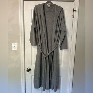 Red Envelope 100% Cashmere Medium Gray Robe
